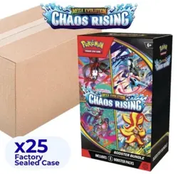 Pokemon TCG ME04 CHAOS RISING 25 BOX BOOSTER BUNDLE CASE Sealed IN HAND - Image 2