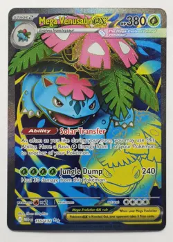 Mega Venusaur EX 155/132 - Pokemon TCG - Full Art Holo Ultra Rare (+Bonus Card) - Image 1