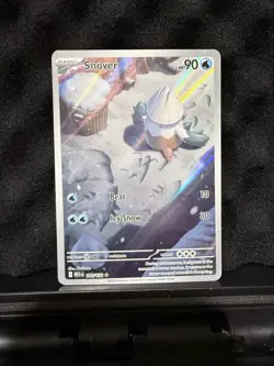 Pokemon TCG Snover 140/132 Mega Evolution Illustration Rare - Image 1