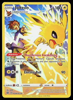Jolteon TG04/TG30 Holo Brilliant Stars Trainer Gallery Pokemon Card - Image 1