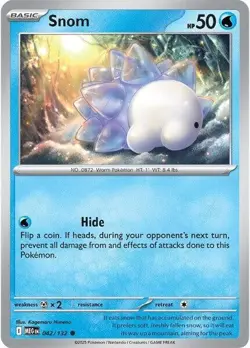 Snom 042/132 - ME01: Mega Evolution - Common - Pokemon TCG - NM - Image 1