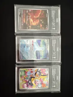 Lot Of Three Graded Pokemon Cards - Image 1