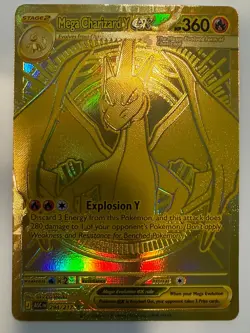 2026 POKEMON ASCENDED HEROES #294/217 Mega Charizard Y Ex Gold Hyper Rare - Image 1