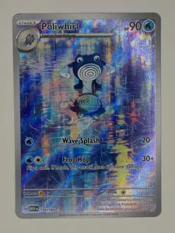 Poliwhirl 176/165 Illustration Rare Pokemon 151 NM Near Mint (Copy B) - Image 1