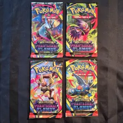 Pokemon Phantasmal Flames - 4x Booster Packs Art Set - Factory Sealed - Image 1