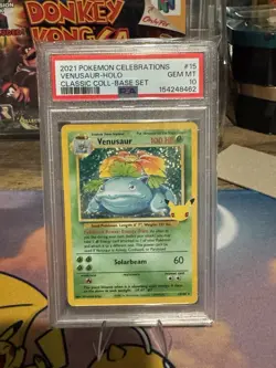 Pokemon Venusaur Celebrations 15/102 PSA 10 - Image 2
