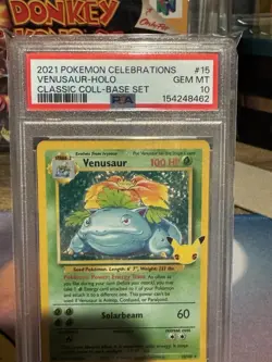 Pokemon Venusaur Celebrations 15/102 PSA 10 - Image 3