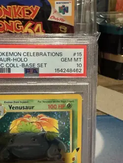 Pokemon Venusaur Celebrations 15/102 PSA 10 - Image 4