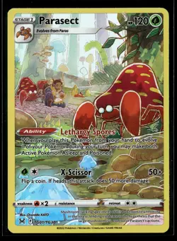 Parasect TG01/TG30 Holo Lost Origin Trainer Gallery Pokemon NM/M - Image 1