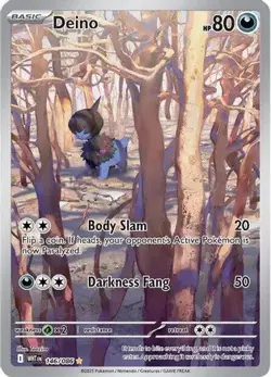Deino 146/086 Holo Illustration Rare White Flare Pokemon NM/M - Image 4
