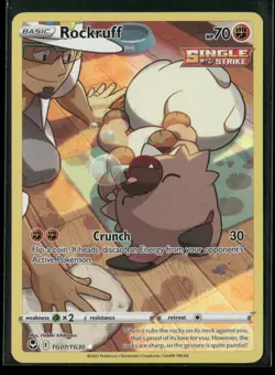 Rockruff TG07/TG30 Holo Silver Tempest Trainer Gallery Pokemon NM/M - Image 1