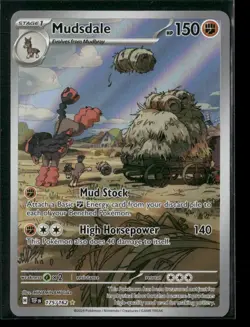 Mudsdale 175/162 Illustration Rare Temporal Forces Pokemon NM/M - Image 1