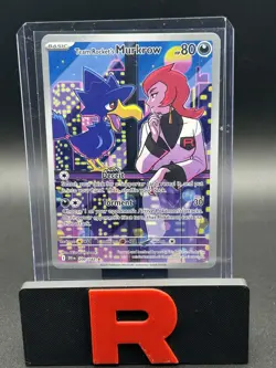 Pokemon TCG Team Rockets Murkrow 200/182 Destined Rivals Holo NM - Image 1
