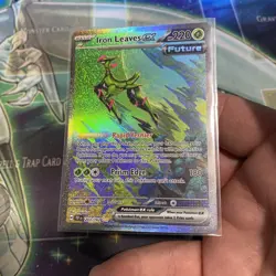 Pokemon TCG Iron Leaves EX Scarlet & Violet Temporal Forces 203/162 NM Condition - Image 4