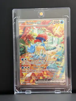 Keldeo ex 167/086 Sv: Pokemon TCG White Flare - Special Illustration Rare SIR NM - Image 1