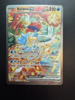 Keldeo ex 167/086 Sv: Pokemon TCG White Flare - Special Illustration Rare SIR NM - Image 3