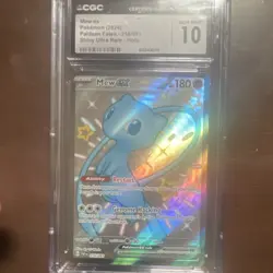 CGC 10 Mew ex 216/091 SV Paldean Fates Shiny Ultra Rare Holo 2024 EN - Image 1