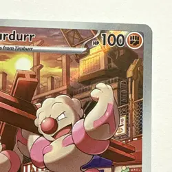 Pokemon TCG Gurdurr Full Art 126/086 Black Bolt. Illustration Rare NM - Image 3