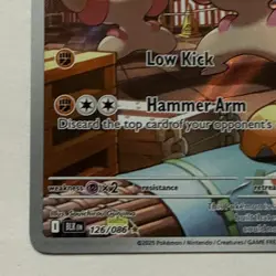 Pokemon TCG Gurdurr Full Art 126/086 Black Bolt. Illustration Rare NM - Image 5