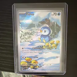 The Pokemon Company Pokemon TCG Piplup 098/094 ME02 Illus Rare Holo Basic 70HP - Image 1