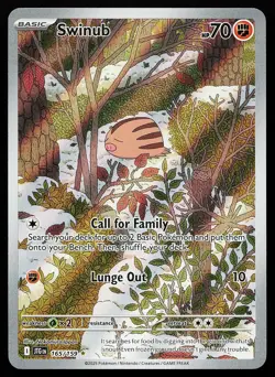 Swinub 165/159 Holo Illustration Rare Journey Together Pokemon Card - Image 1