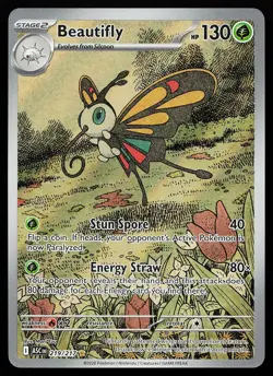 Beautifly 219/217 Holo Illustration Rare Ascended Heroes Pokemon Card - Image 1