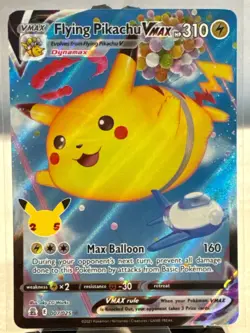 Pokemon Pikachu VMAX 044/185 Swsh04 Vivid Voltage Ultra Rare Holo 310 HP - Image 1
