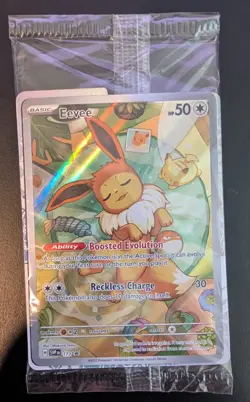 Eevee PROMO SVP 173 Prismatic Evolutions ETB SEALED Card Pokemon TCG Near Mint - Image 1