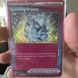 Pokemon TCG Prismatic Evolutions Sparkling Crystal 129/131 ACE SPEC Holo - Image 1