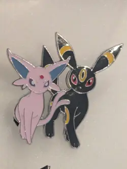 Pokemon Espeon & Umbreon Pin From Prismatic Evolutions Premium Figure Collection - Image 1