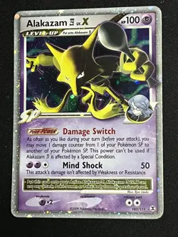 Pokemon Alakazam LV.X Holo Rare Psychic Card 2009 Level Up 103/111 - Image 1