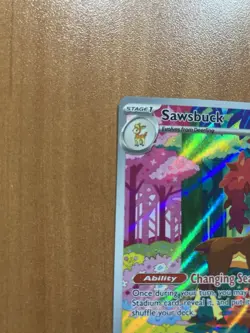Sawsbuck 166/162 SV05: Temporal Forces Illustration Rare Pokemon Card Fast Ship - Image 5
