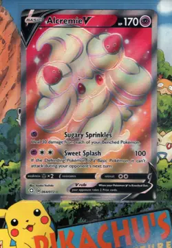 Pokemon TCG Alcremie V (Full Art) 064/072 Shining Fates Holo NM/M - Image 1