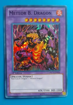 Near Mint Yugioh Meteor B. Dragon PRC1-EN004 Super Rare 1st Edition - Image 1