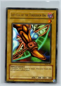 Left Leg of the Forbidden One LOB-121 Legend of Blue Eyes Yu-Gi-Oh Unlimited NM - Image 1
