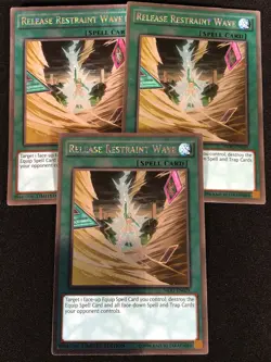 Yugioh Release Retraint Wave NKRT-EN029 Platinum x3 (NM) - Image 1