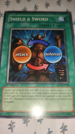 Yu-Gi-Oh! TCG Shield and Sword SD7-EN020 1st Edition Common NM English Vintage - Image 2