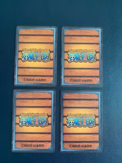 2004 One Piece PA-W25 Promo Card Set x4 Vintage Bandai Japan Straw Hat Crew Rare - Image 2