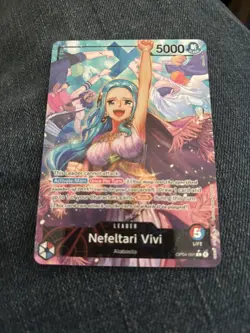 Nefeltari Vivi OP04-001 Alternate Art Leader One Piece Card English - Image 1