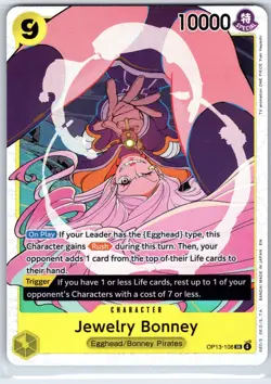 Jewelry Bonney (108) OP13-108 Super Rare Carrying On His Will One Piece Foil NM - Image 1