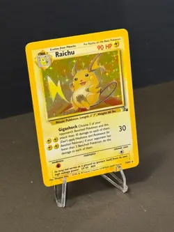 1999 POKEMON FOSSIL #14/62 RAICHU HOLO RARE LP+ - GREAT CARD! - Image 3
