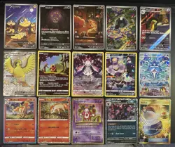 15 Card Pokemon Lot Illistration Rares, full art Holo See Pic LP-NM - Image 1