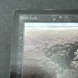 MTG Sinkhole Beta MAGIC THE GATHERING CARD - Image 2