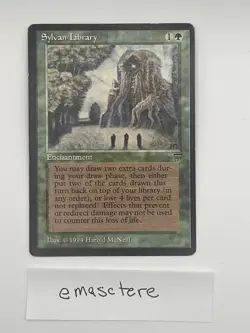 Sylvan Library Legends Green Uncommon MTG CARD + BONUS CARD - Image 1