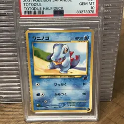 Pokemon Card Totodile No. 158 21 Totodile Half Deck 2001 PSA 10 GEM MINT - Image 3