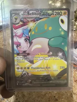 Iono's Bellibolt EX Sir 183/159 SV09 Holo Pokemon TCG Card Journey Together - Image 1