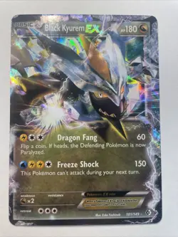 Black Kyurem EX 101/149 Boundaries Crossed NM Pokemon Card - Image 1