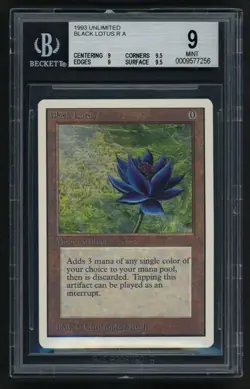 ***BGS 9 Quad++ Unlimited Black Lotus*** MTG Unlimited Magic Kid Icarus - Image 1