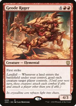 MTG - Geode Rager - Zendikar Rising Commander - X1 - (NM) - #T5423 - Image 1