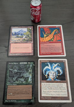 Four Oversized 6X9 Promo Special MAGIC MTG - Mountain, Shivan, Jester, Jaguar - Image 3